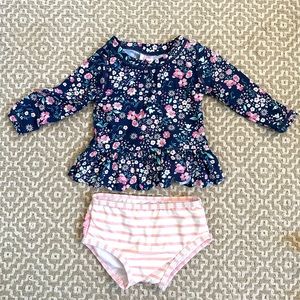 Ruffle Butts two piece swimsuit 6-12months
